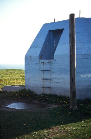 Erh�hter Sockel f�r W�rzburg-Riese beim Bovbjerg-Fyr / DK