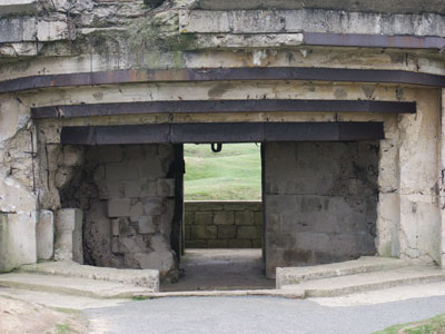 Hier war nie ein Geschütz installiert