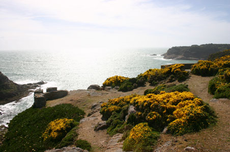 Idylle in der Bucht des Mont St. Michel vor der Batterie Lothringen / Jersey