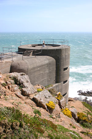 Marinepeilstand MP 1 am Noirmont Point