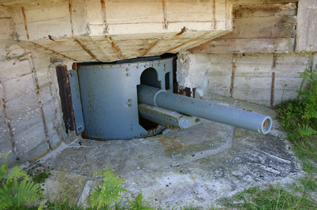 105 mm K 331 (f) im J�gerstand von La Carriere
