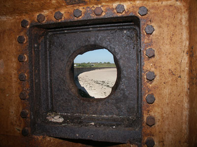 Scharte des R 631b f�r die den Strand deckende 47 mm Pak K 36 (t)