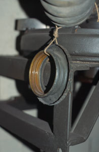 Lüfteranlage in einem Bunker bei Grove