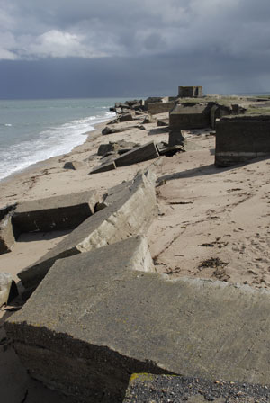 Betonierte Laufgräben der MKB Blankenese