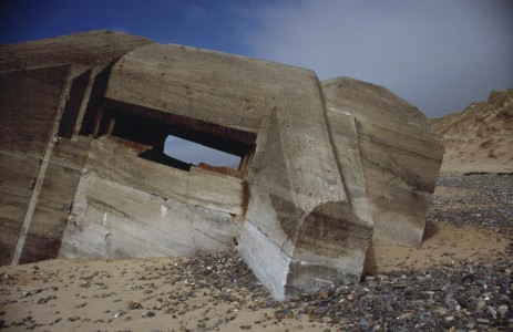Doppelschartenstand am S�dstrand von Biville