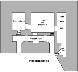Hochleitstand Riva Bella - Grundriß Kellergeschoß