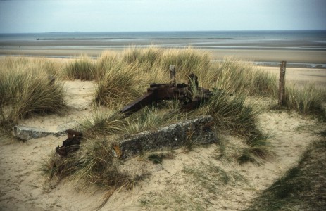 Rest eines 7,5 cm Geschützes