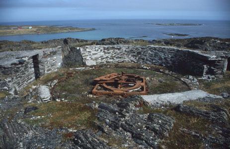 Gamvik: Offene Bettung, hier f�r 145 mm K 405 (f)