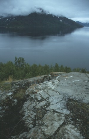 Zerst�rter Leitstand der Batterie Alta