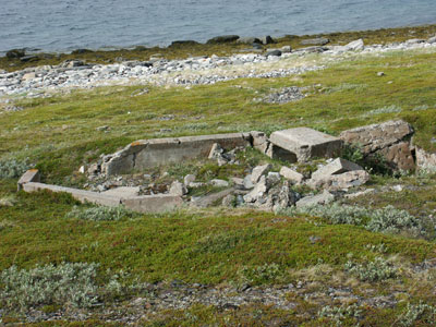 Batterie Kistrand - Offene Bettung f�r 75 mm