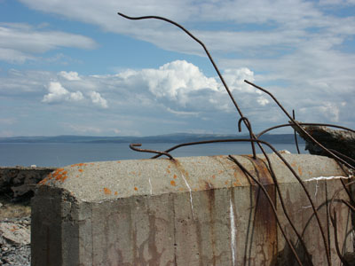 Bttr Billefjord - Offene Bettung f�r 105 mm